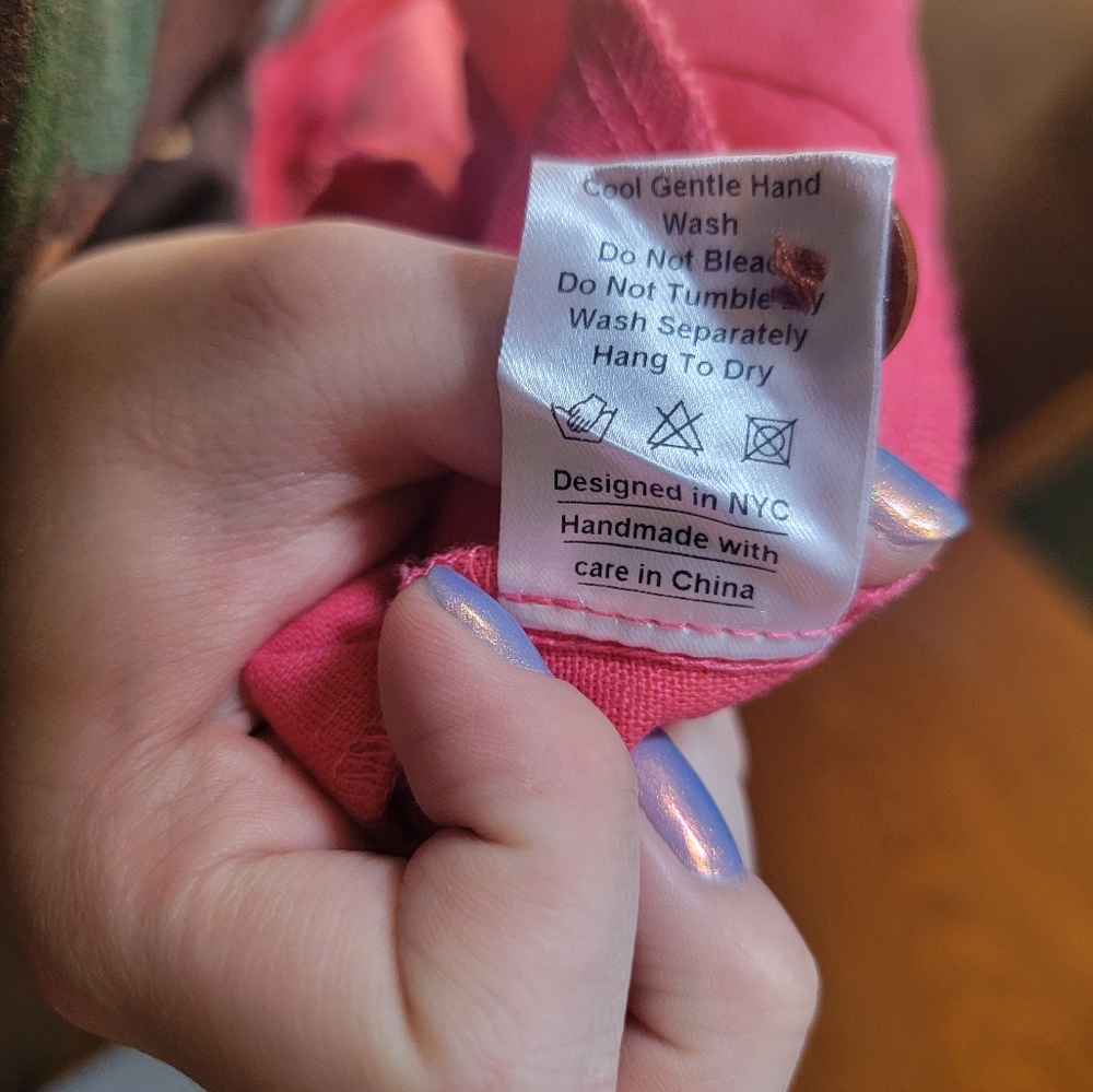 Pink Linen Blend Shorts - Picture 5 of 5